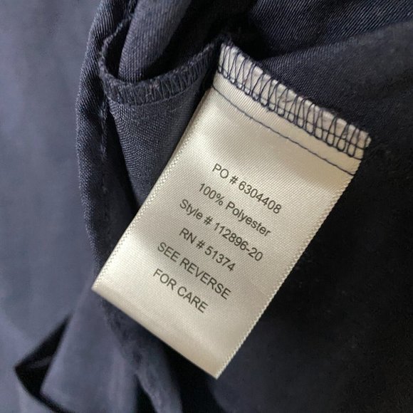 Doc & Amelia by Cintas Button Up Top Large Women's Blue 100% Polyester L - Picture 8 of 11